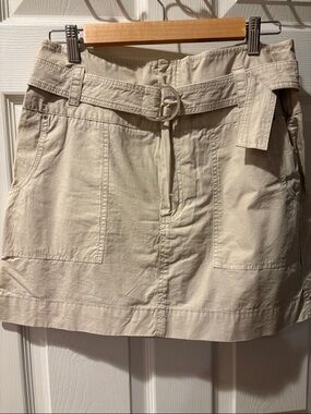 Calvin Klein Beige Mini Skirt with Belt